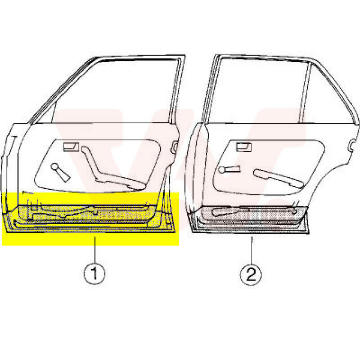 Dvere, karoseria VAN WEZEL 3010276