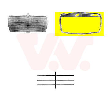 Ram, mrizka chladice VAN WEZEL 3010514