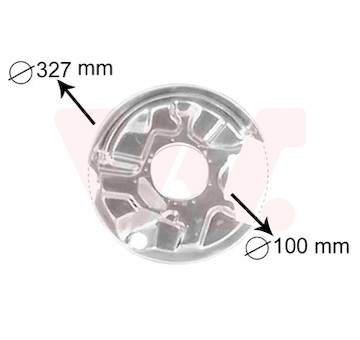 Ochranný plech proti rozstřikování, brzdový kotouč VAN WEZEL 3024373
