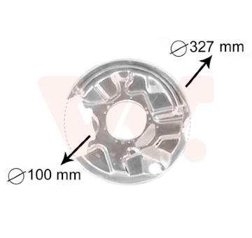 Ochranný plech proti rozstřikování, brzdový kotouč VAN WEZEL 3024374