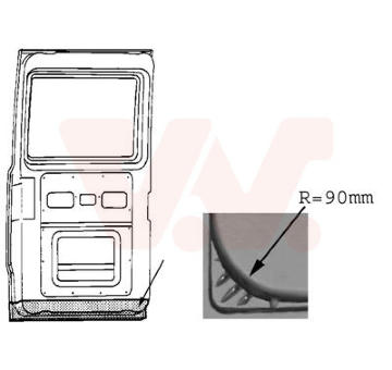 Zadní dveře VAN WEZEL 3071249