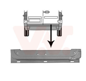 Zadní dveře VAN WEZEL 3075250