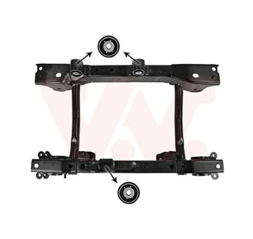 Pomocný rám / souprava nosičů VAN WEZEL 3085690