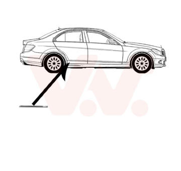 Ozdobna / ochranna lista, dvere VAN WEZEL 3091426