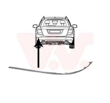 Ozdobná/ochranná liżta nárazníka VAN WEZEL 3091555