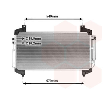 Kondenzátor, klimatizace VAN WEZEL 32015701
