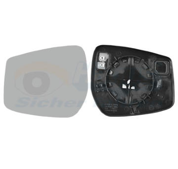 Sklo do zrcátka, vnější zrcátko VAN WEZEL 3340837