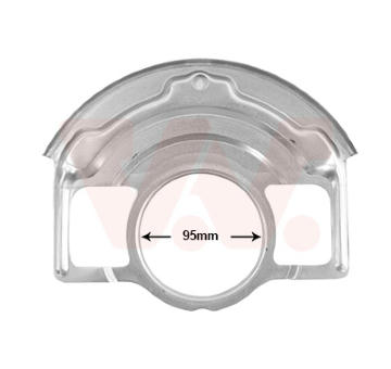 Ochranný plech proti rozstreku, Brzdový kotúč VAN WEZEL 3352371