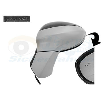 Vnější zpětné zrcátko VAN WEZEL 3872827