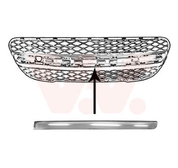 Ozdobna / ochranna lista, naraznik VAN WEZEL 4020581