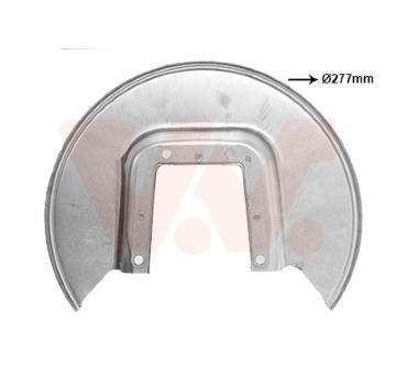 Ochranný plech proti rozstřikování, brzdový kotouč VAN WEZEL 4032373