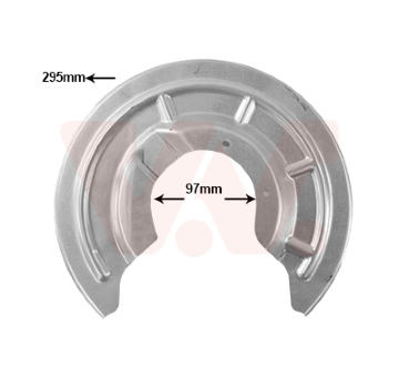 Ochranný plech proti rozstřikování, brzdový kotouč VAN WEZEL 4327373