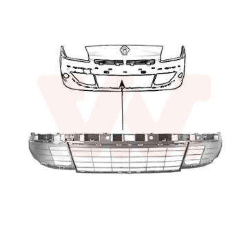 Větrací mřížka, nárazník VAN WEZEL 4380590