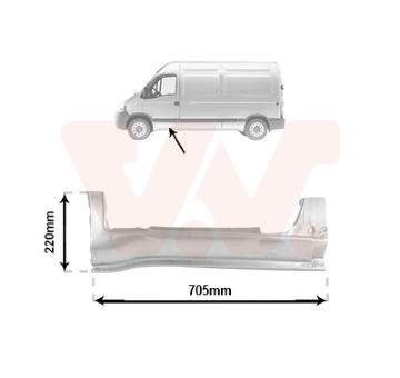 Nástupní panel VAN WEZEL 4391101