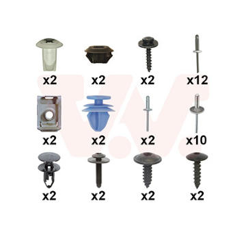 Montáżna sada, Nárazník VAN WEZEL 4414793