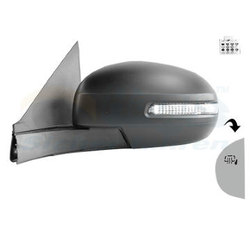 Vonkajżie spätné zrkadlo VAN WEZEL 5224807