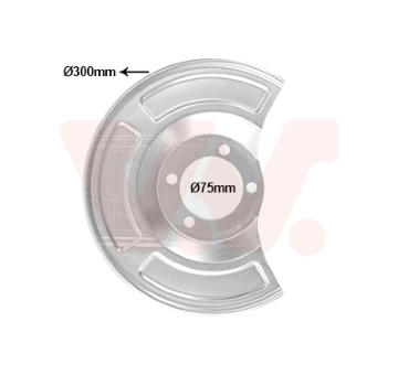 Ochranný plech proti rozstřikování, brzdový kotouč VAN WEZEL 5420374