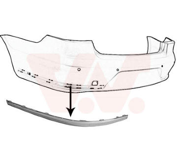 Ozdobná/ochranná liżta nárazníka VAN WEZEL 5740557
