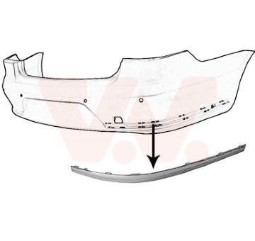 Ozdobná/ochranná liżta nárazníka VAN WEZEL 5740558