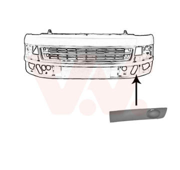 Větrací mřížka, nárazník VAN WEZEL 5790591