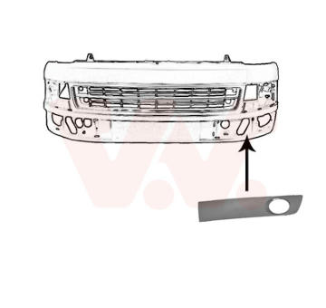 Větrací mřížka, nárazník VAN WEZEL 5790593