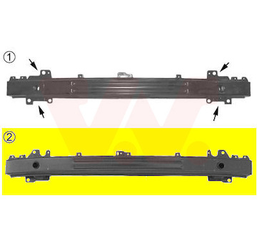 Nosník, nárazník VAN WEZEL 5825561
