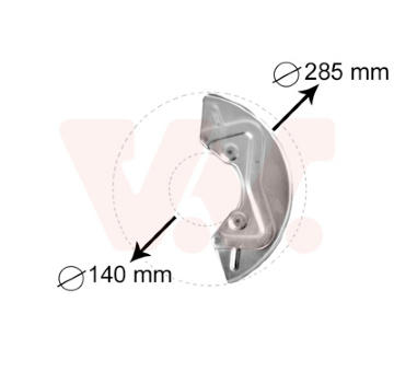 Ochranný plech proti rozstřikování, brzdový kotouč VAN WEZEL 5826371