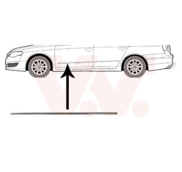 Ozdobna / ochranna lista, dvere VAN WEZEL 5839403