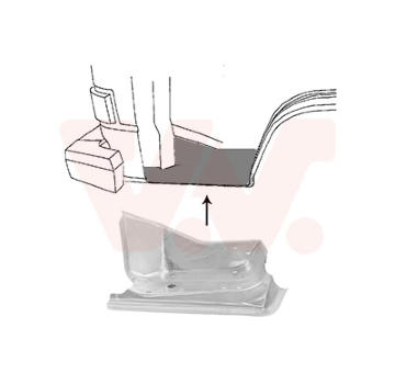 Nástupný plech VAN WEZEL 5870103