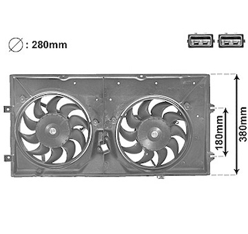 Větrák, chlazení motoru VAN WEZEL 5874748