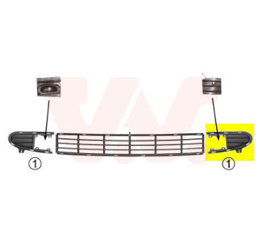 Vetracia mrieżka v nárazníku VAN WEZEL 5878591