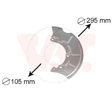 štít brzdového kotouče Octavia přední L