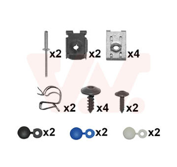Montážní sada, nárazník VAN WEZEL 5894793