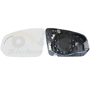 Sklo do zrcátka, vnější zrcátko VAN WEZEL 5915835