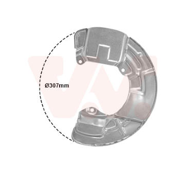Ochranný plech proti rozstřikování, brzdový kotouč VAN WEZEL 5920372