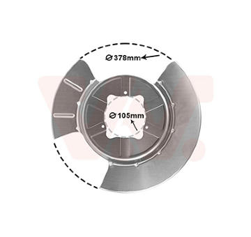Ochranný plech proti rozstreku, Brzdový kotúč VAN WEZEL 6903374