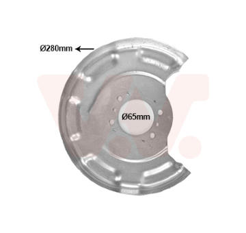 Ochranný plech proti rozstreku, Brzdový kotúč VAN WEZEL 8323373