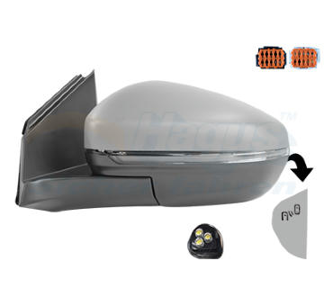 Vnější zpětné zrcátko VAN WEZEL 0967827