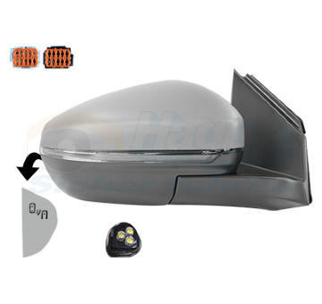 Vnější zpětné zrcátko VAN WEZEL 0967828