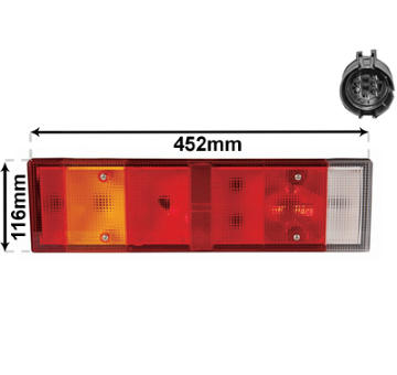 Zadní světlo VAN WEZEL 2812925