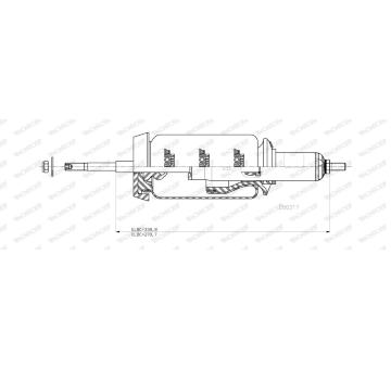 Tlmič zavesenia kabíny vodiča MONROE CB0317