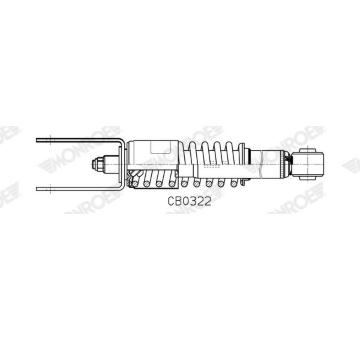 Tlumič, zavěšení kabiny MONROE CB0322