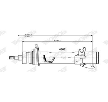 Tlumič pérování MONROE G8651
