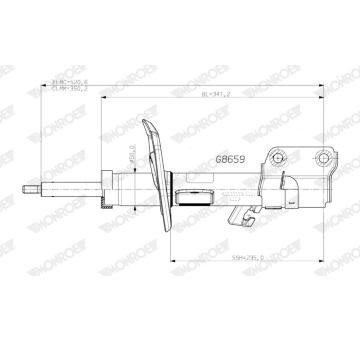 Tlumič pérování MONROE G8659