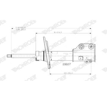 Tlumič pérování MONROE G9607