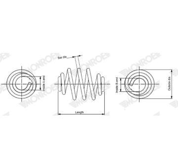 Pruzina podvozku MONROE SN2903