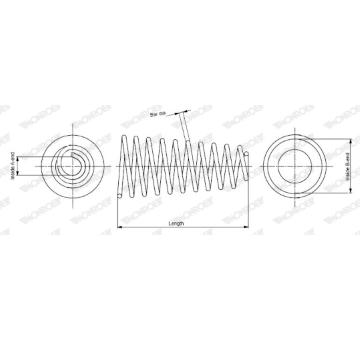 Pružina podvozku MONROE SP0139
