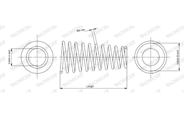 Pružina podvozku MONROE SP3049