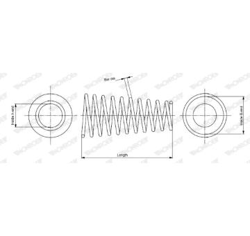 Pružina podvozku MONROE SP3161