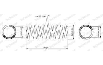 Pružina podvozku MONROE SP3272